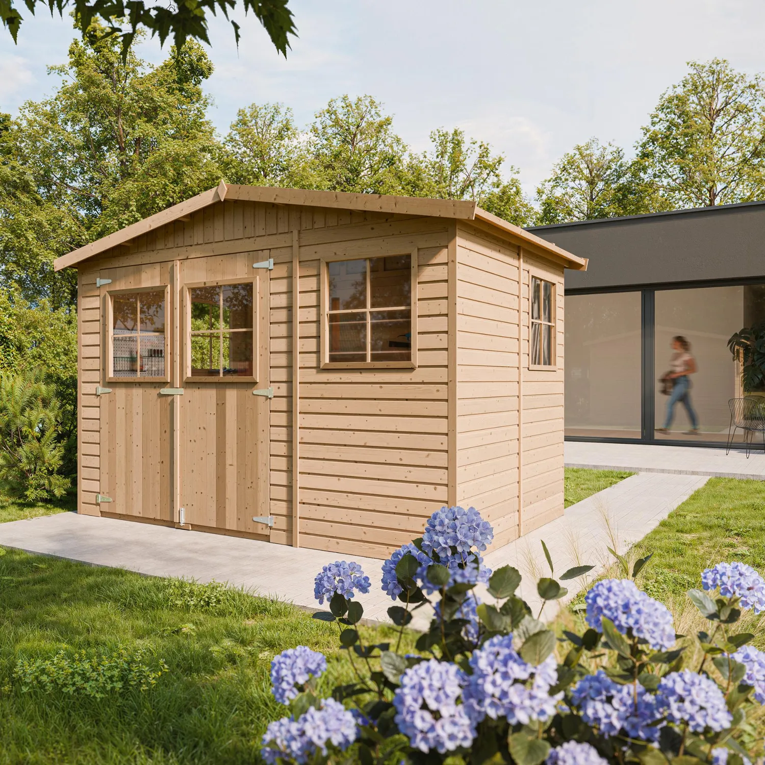 Timbela M334 casetta pannelli legno 303x199 cm 6mq