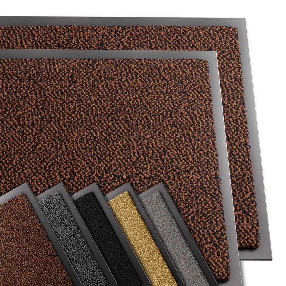 VOUNOT Zerbino Ingresso 60x90cm Marrone-Nero Set 2 Pezzi 7mm