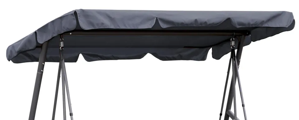 QUICK STAR 210x145 cm telo dondolo 3 posti grigio UV50