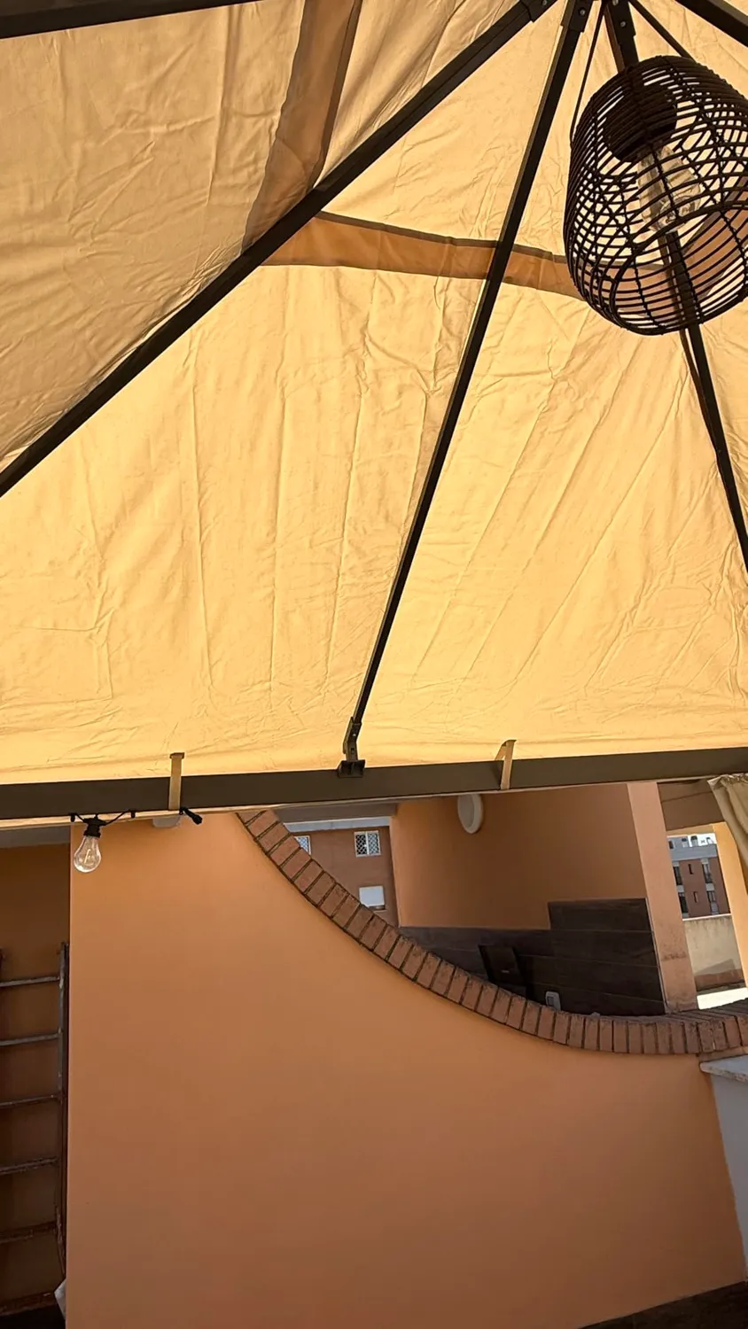 QUICK STAR Telo Ricambio Gazebo 3x3 Beige PVC