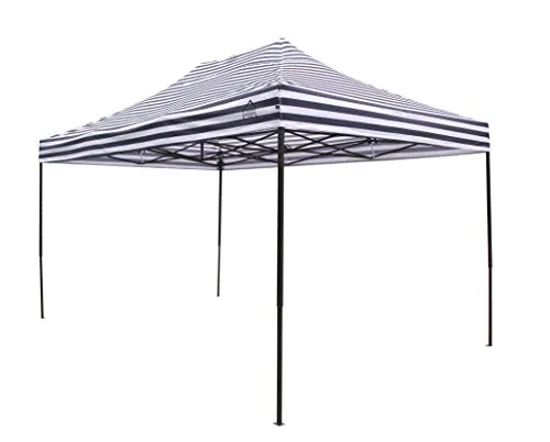 All Seasons Gazebos Robusto 3x4,5 m gazebo pieghevole strisce blu impermeabile