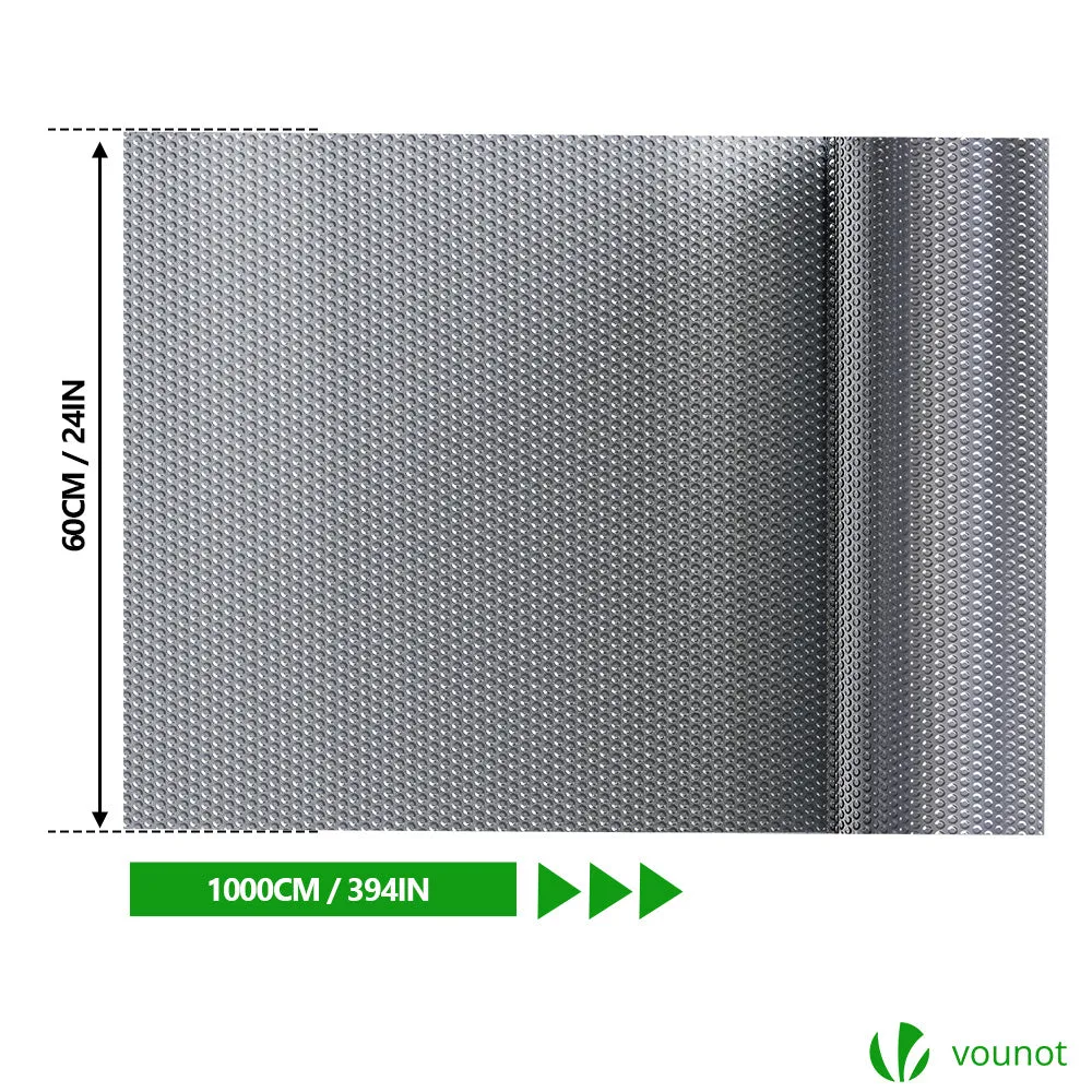 VOUNOT isolante termico a bolle 0,6x10 m alluminio