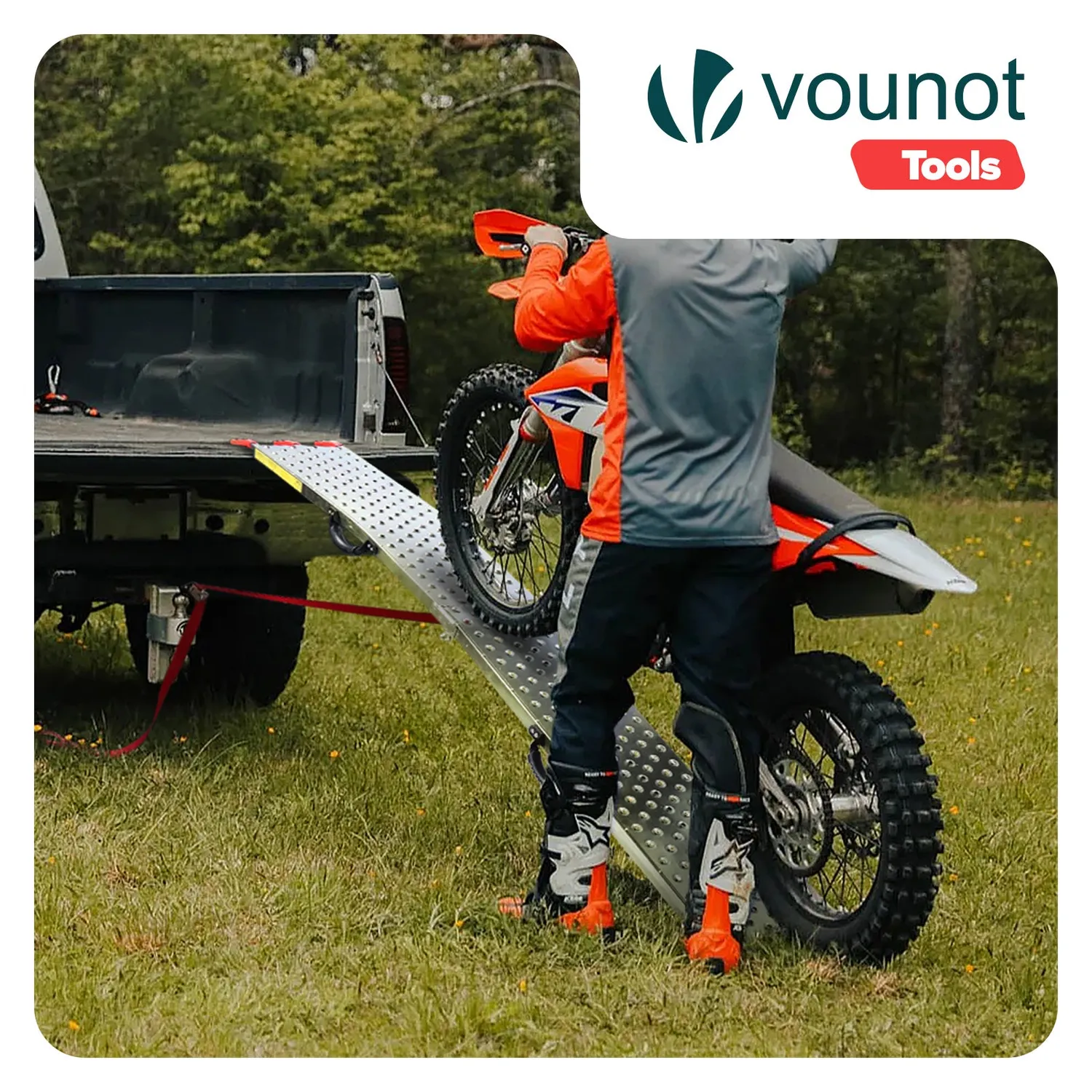 Vounot Rampe Carico Pieghevoli 196 cm Acciaio 400 kg 2 pz