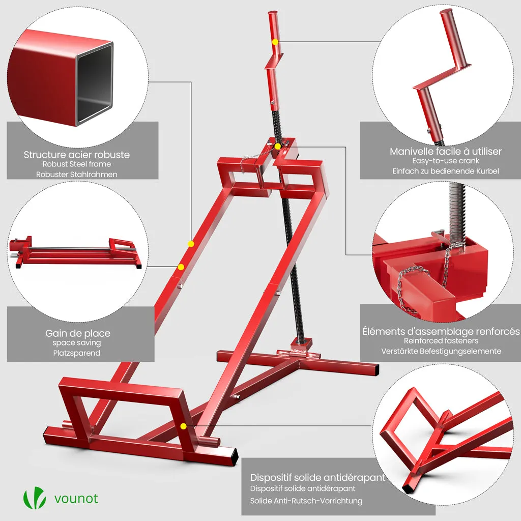 Vounot Sollevatore Trattorino 400kg Rosso Telescopico