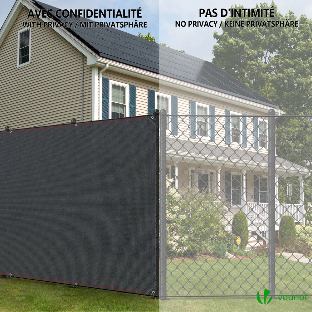 Vounot Frangivista HDPE 1,8x20m Antracite 230g