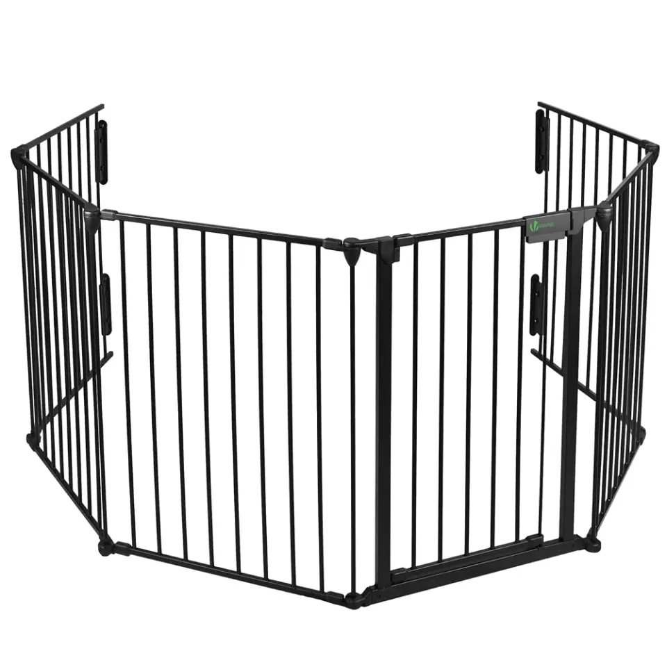 VOUNOT barriera sicurezza 6 pannelli nera 3,6 m cancello