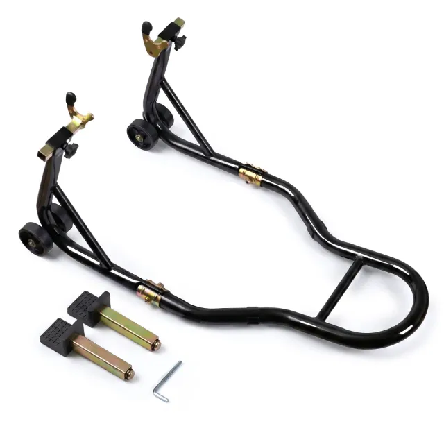Vounot cavalletto moto posteriore acciaio nero 390 kg