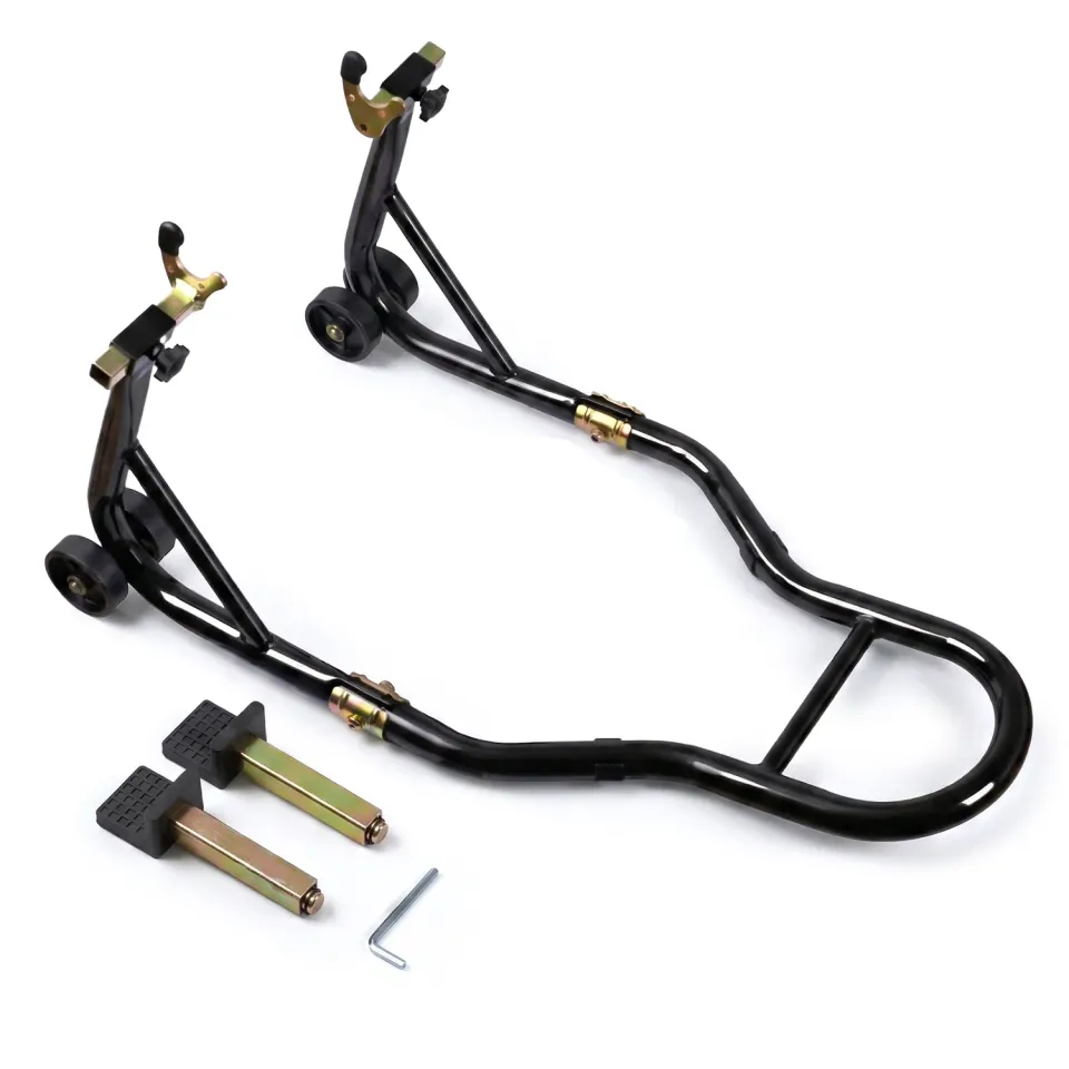 Vounot cavalletto moto posteriore acciaio nero 390 kg