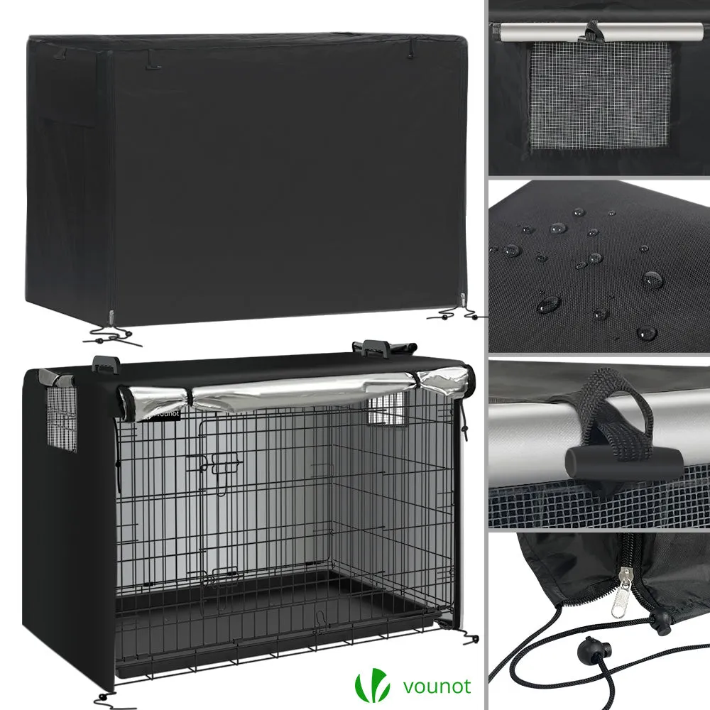 VOUNOT Gabbia per Cani Pieghevole 107x70x78 cm con Telo