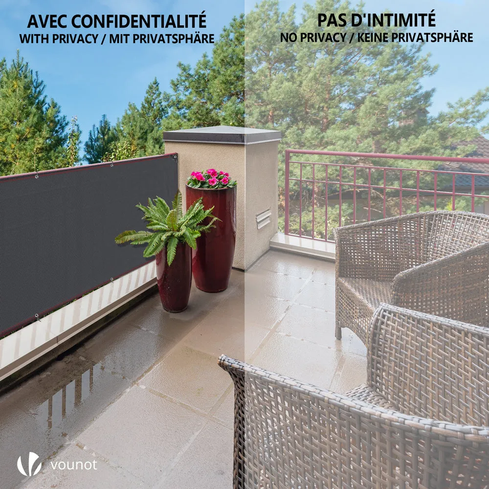 VOUNOT Telo Frangivista HDPE 230 g/m² 1x10 m Antracite 95%