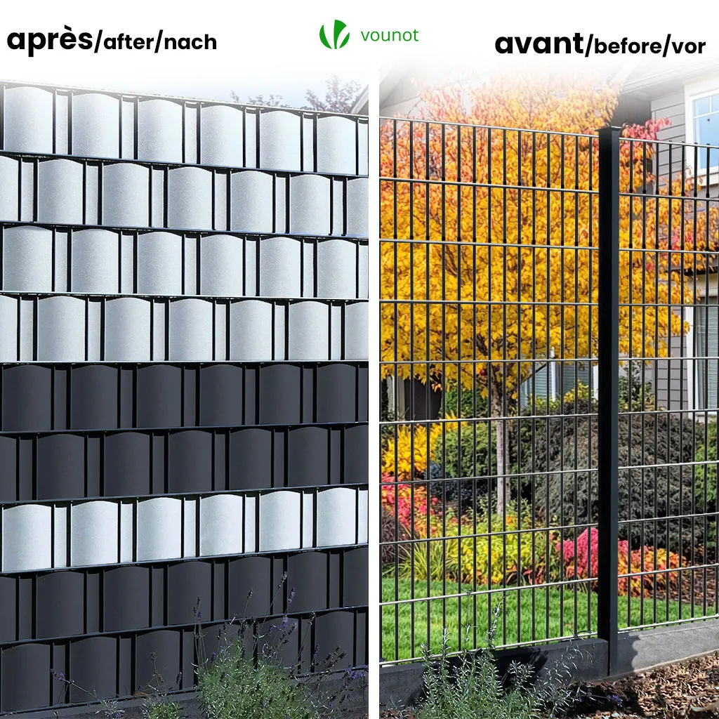 Vounot strisce frangivista PVC 19cm x 70m nere 450 g