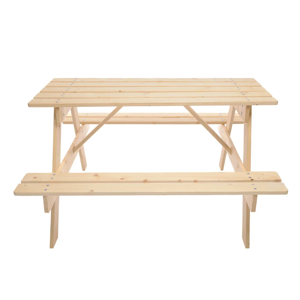Timbela M018-1 tavolo legno bambini tavolino esterno 3-12 anni