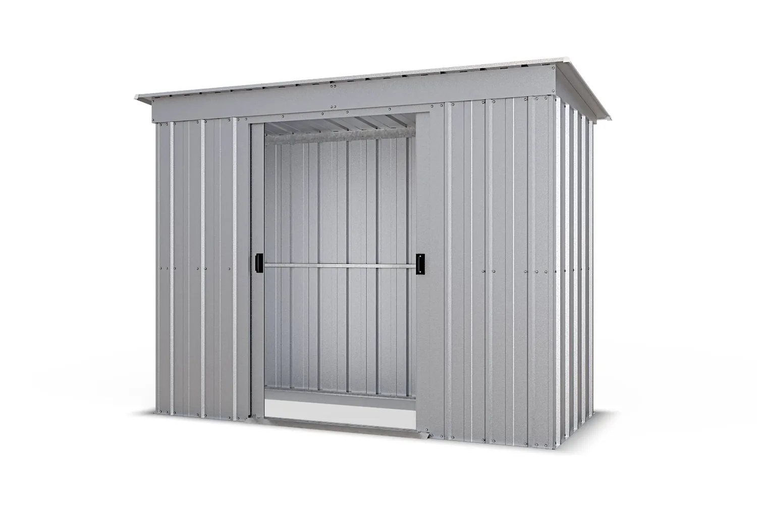 Yardmaster Store-All Pent 8x4 Casetta Metallo Argento