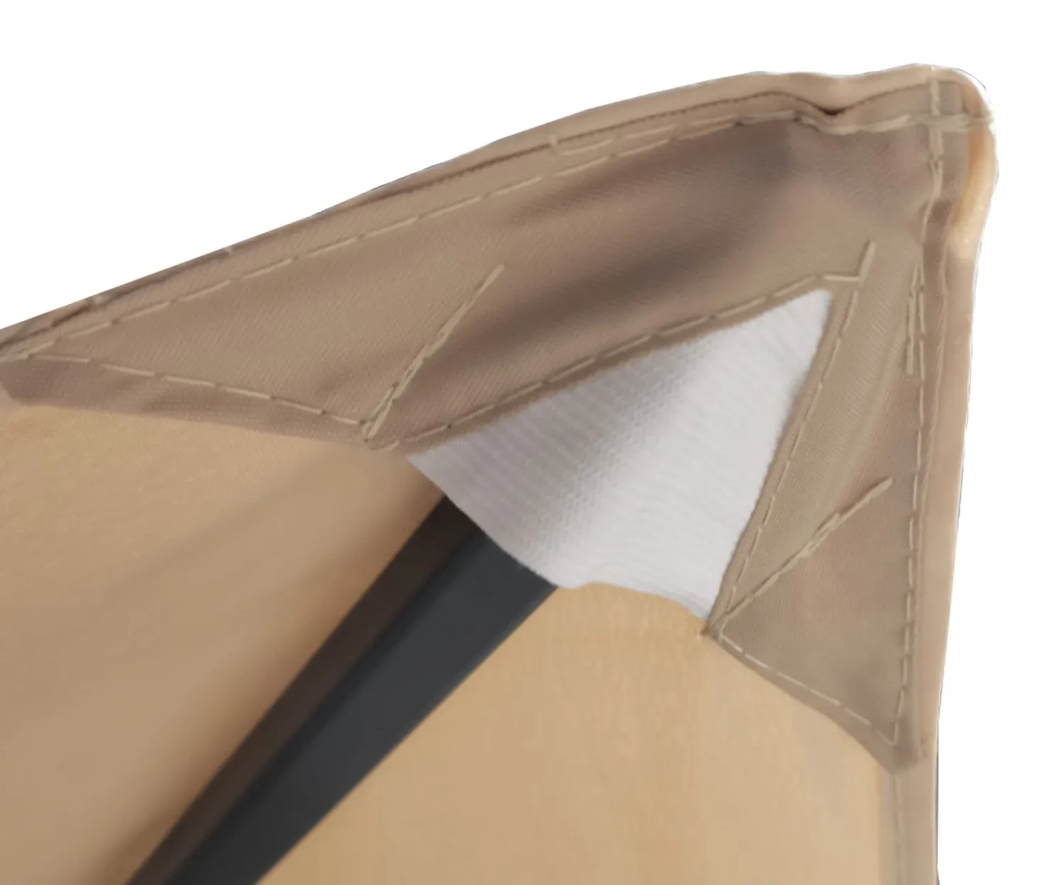 QUICK STAR tetto gazebo 3x3 m 297x297 cm beige ventilato