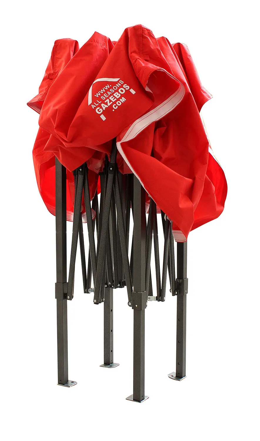All Seasons Gazebos Robusto 2x2 m gazebo pieghevole rosso impermeabile