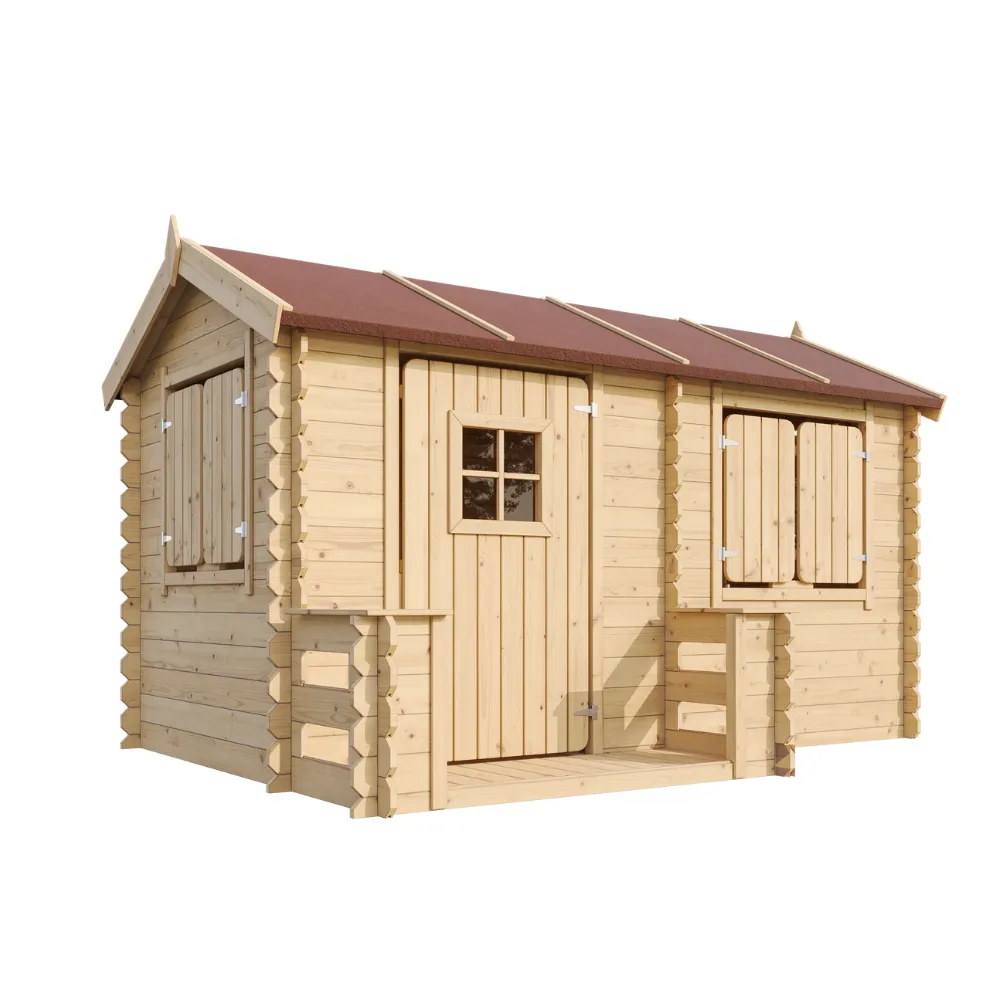 Timbela M503 casetta legno bambini 223x164 cm certificata