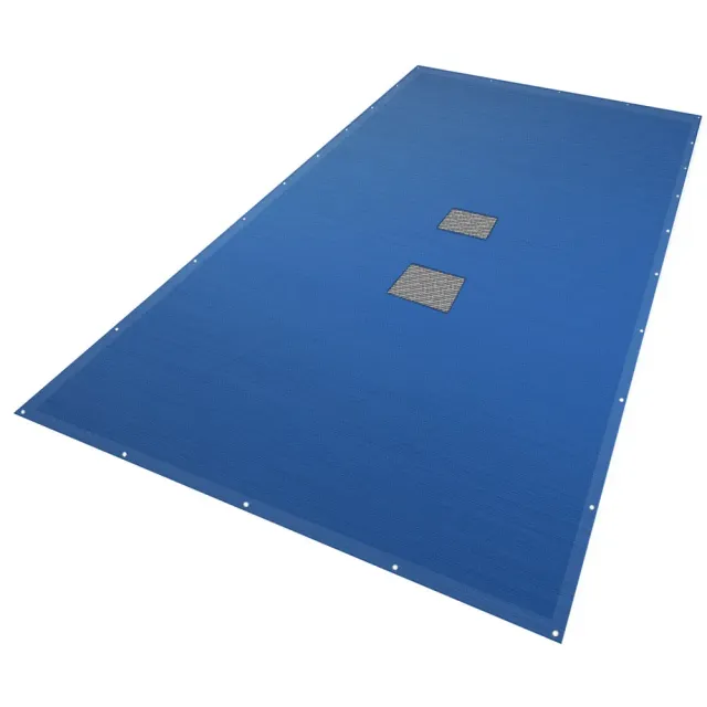 VOUNOT Telo piscina rettangolare blu 4x9 m 160 g/m2 doppio strato