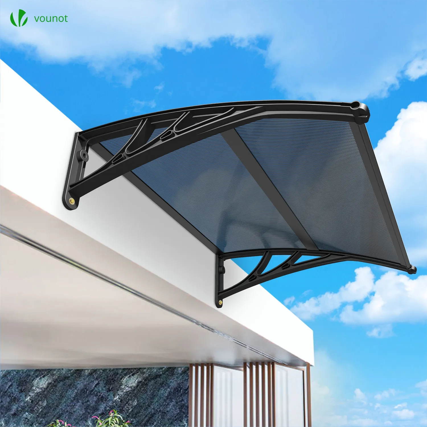 VOUNOT pensilina porta 100x80 cm antracite anti UV