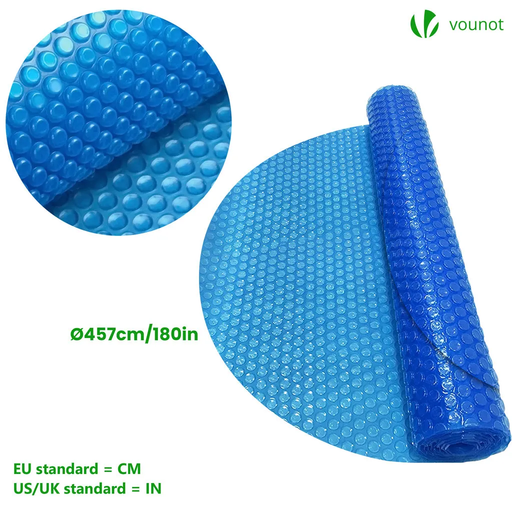 Vounot telo termico piscina rotondo Ø457cm blu 120 micron