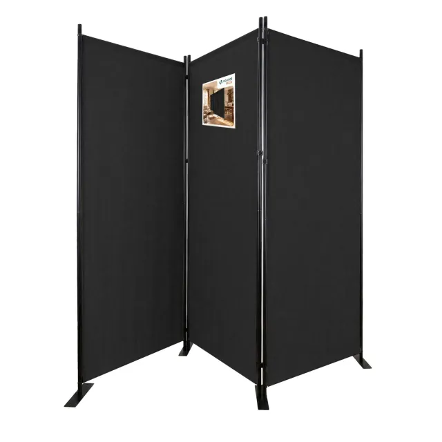 Vounot Paravento Interno 3 Pannelli Antracite 262x173 cm