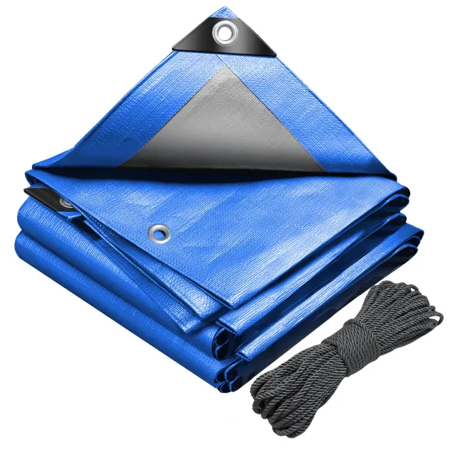 VOUNOT telone impermeabile blu 6x8m 180g/m² in PE
