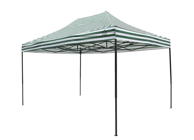All Seasons Gazebos Robusto 3x4,5 m gazebo pieghevole strisce verdi impermeabile