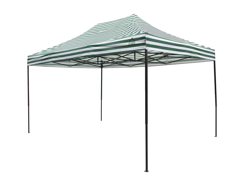All Seasons Gazebos Robusto 3x4,5 m gazebo pieghevole strisce verdi impermeabile