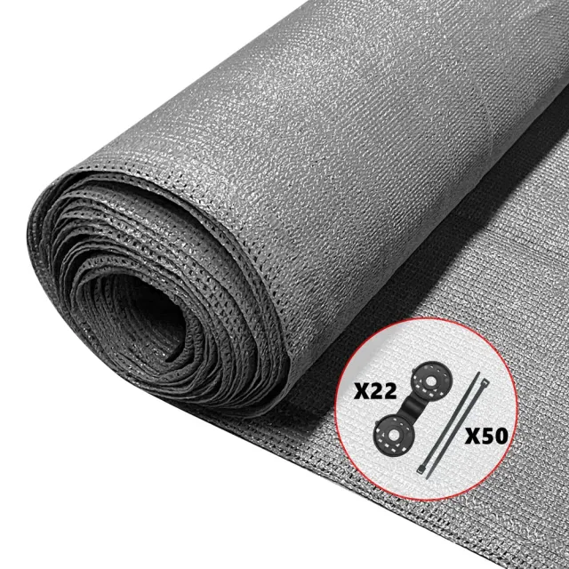 Vounot telo frangivista HDPE 150 g 1,5x10 m grigio oscurante