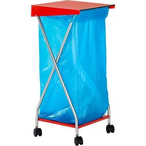 QUICK STAR Portasacco 120 L Carrello Ruote + 25 Sacchi