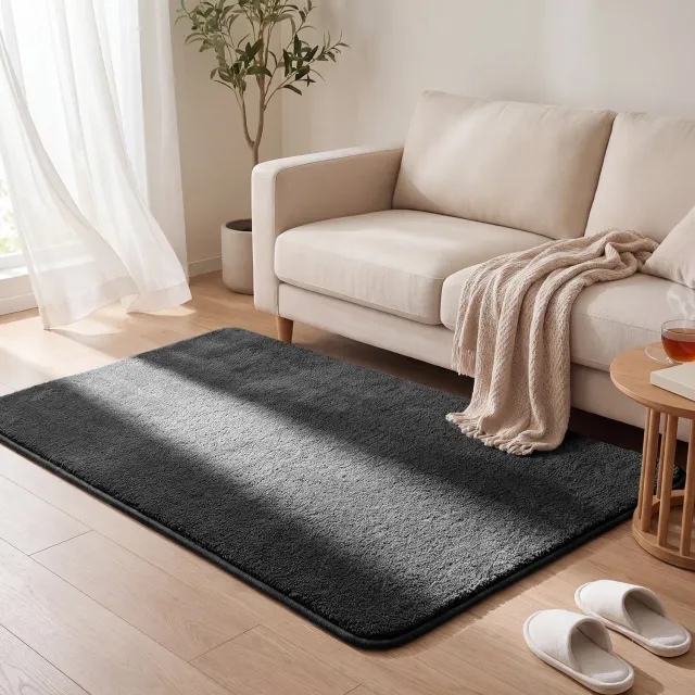 VOUNOT Tappeto salotto pelo corto 120x160 antracite antiscivolo