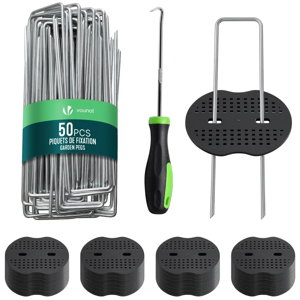 VOUNOT picchetti fissaggio a U 150x30mm 50pz con rondelle