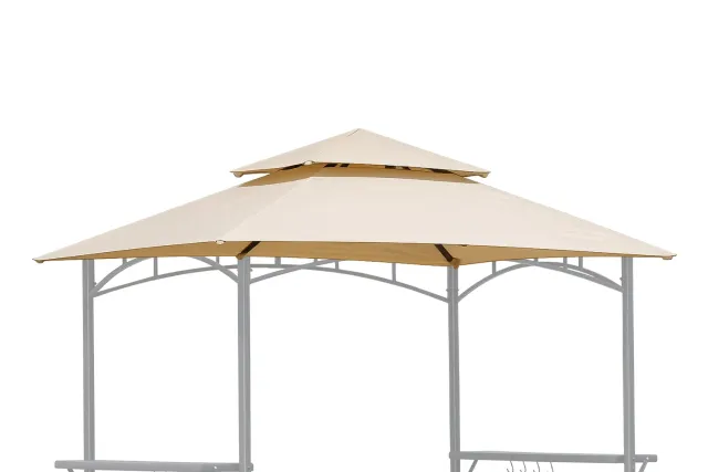 QUICK STAR Tetto Ricambio Gazebo Barbecue 245x150 Beige