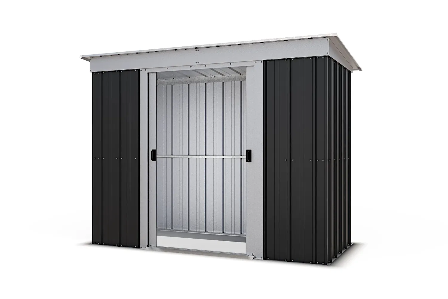 Yardmaster Castleton Pent 10x4 capanno metallo grigio