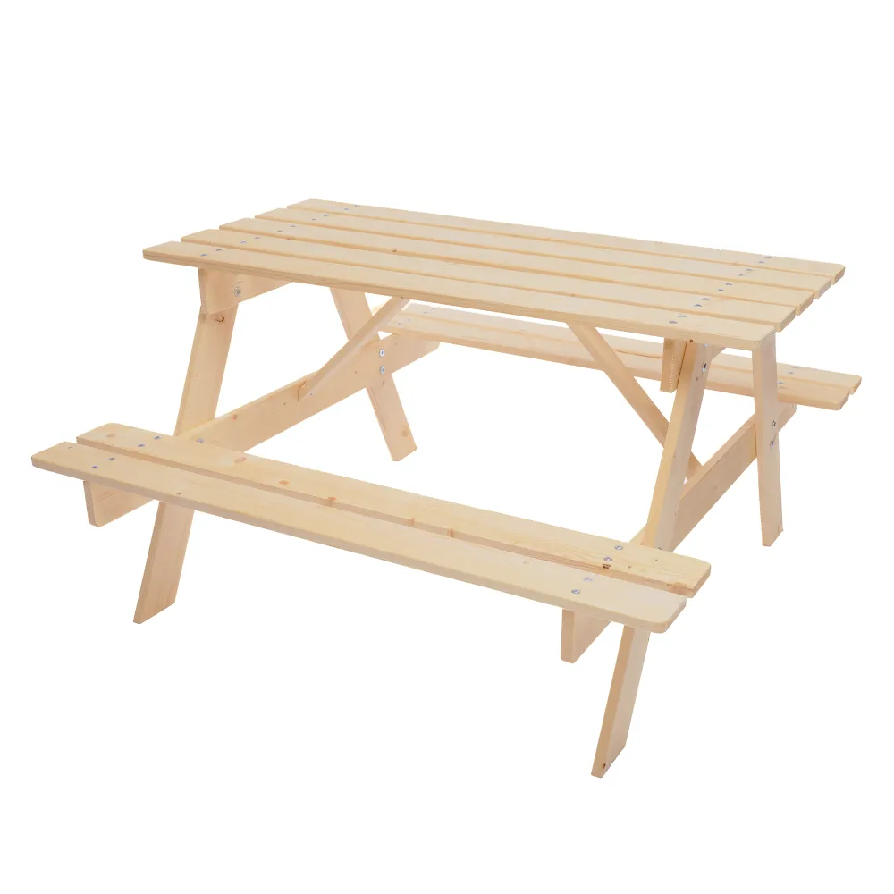 Timbela M018-1 tavolo legno bambini tavolino esterno 3-12 anni