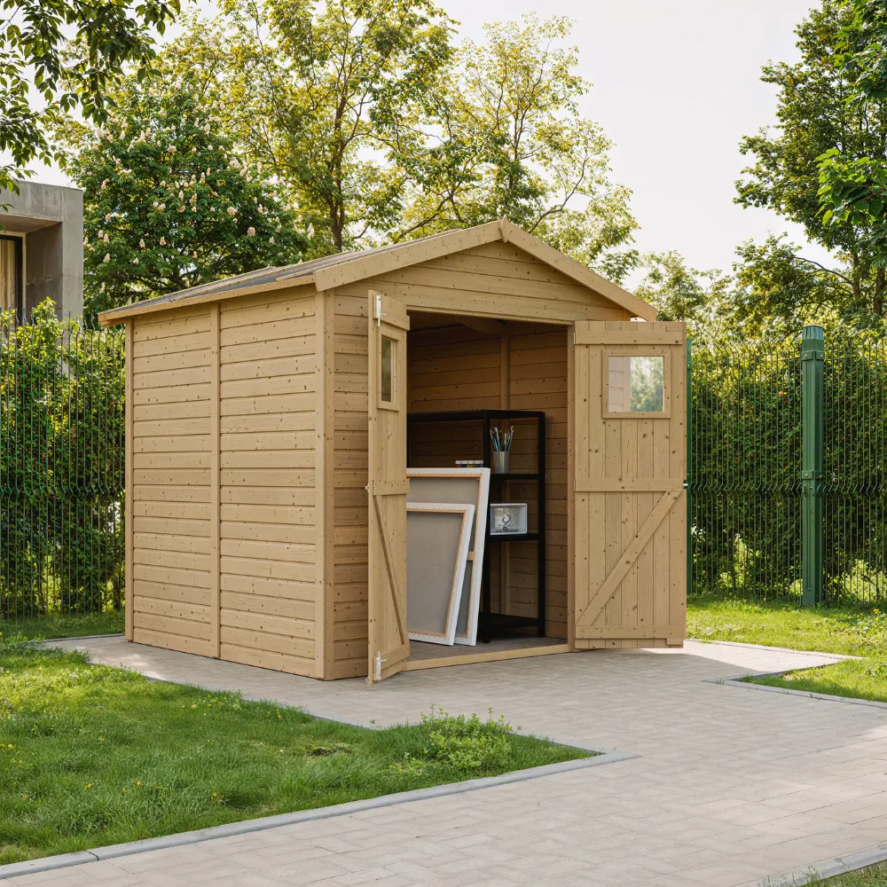 Timbela M351 casetta pannelli legno 205x199 cm 4 m²
