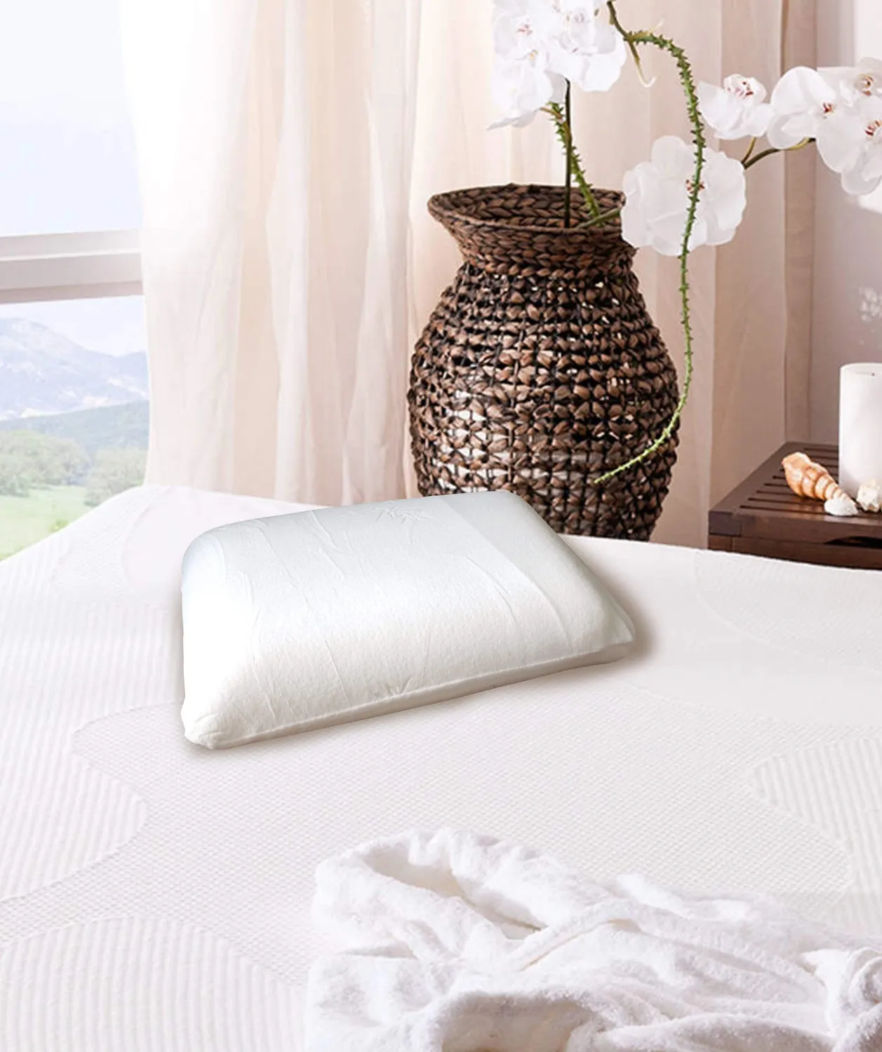 VOUNOT Guanciale Memory Bambou Cervicale Traspirante
