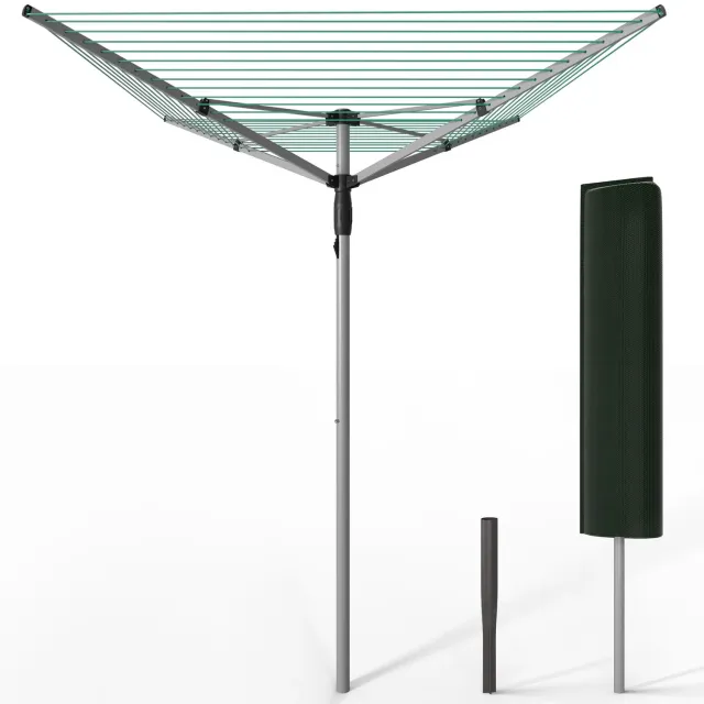 VOUNOT Stendibiancheria rotante esterno 50m verde argento