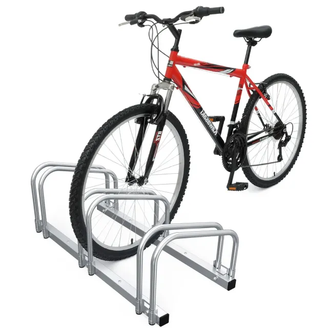 VOUNOT Portabici Acciaio Muro Pavimento 3 Bici 70cm