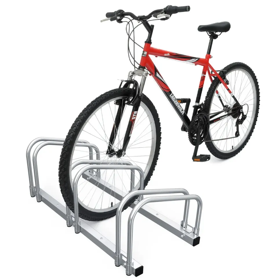 VOUNOT Portabici Acciaio Muro Pavimento 3 Bici 70cm