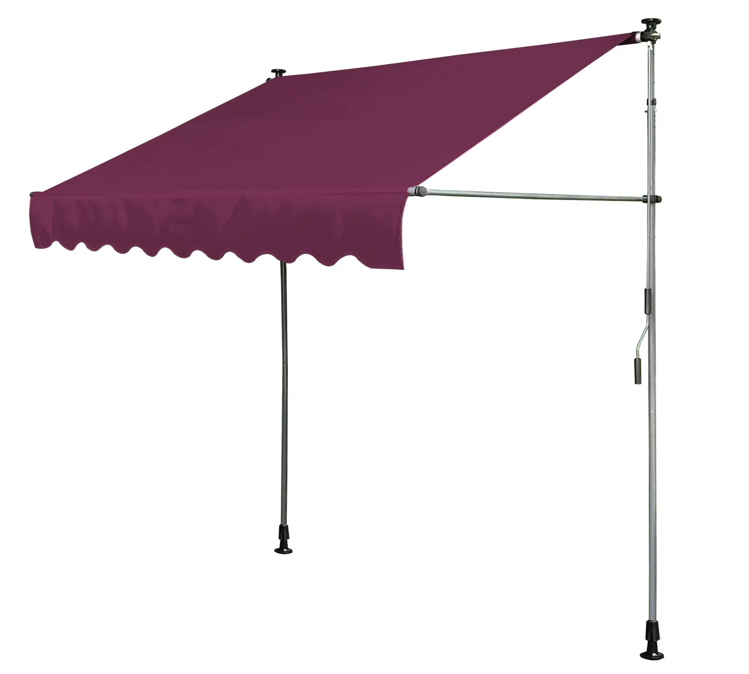 Quick Star tenda a morsetto 200x130 cm bordeaux senza fori
