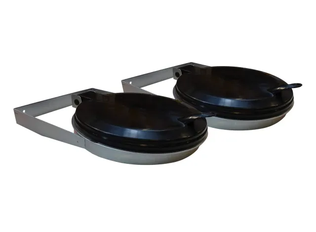 QUICK STAR portasacco a parete 120 litri 2 pezzi zincato