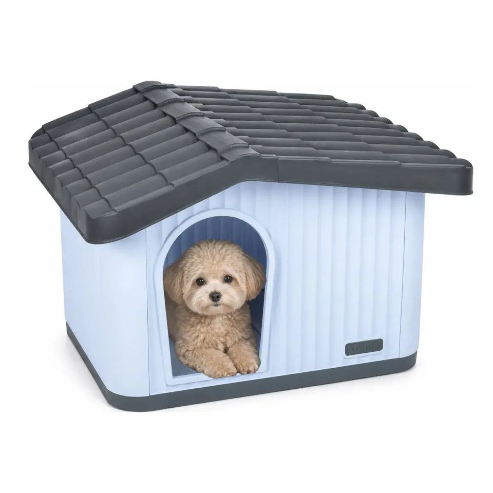 VOUNOT Cuccia Plastica Gatto Cane 60x51x41cm Bianca Esterno
