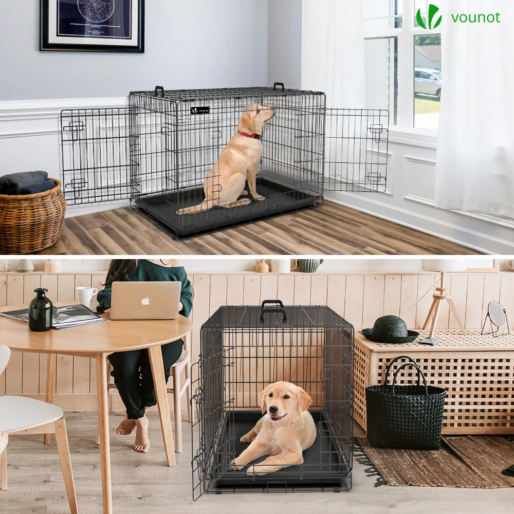VOUNOT Gabbia per Cani Pieghevole 107x70x78 cm con Telo