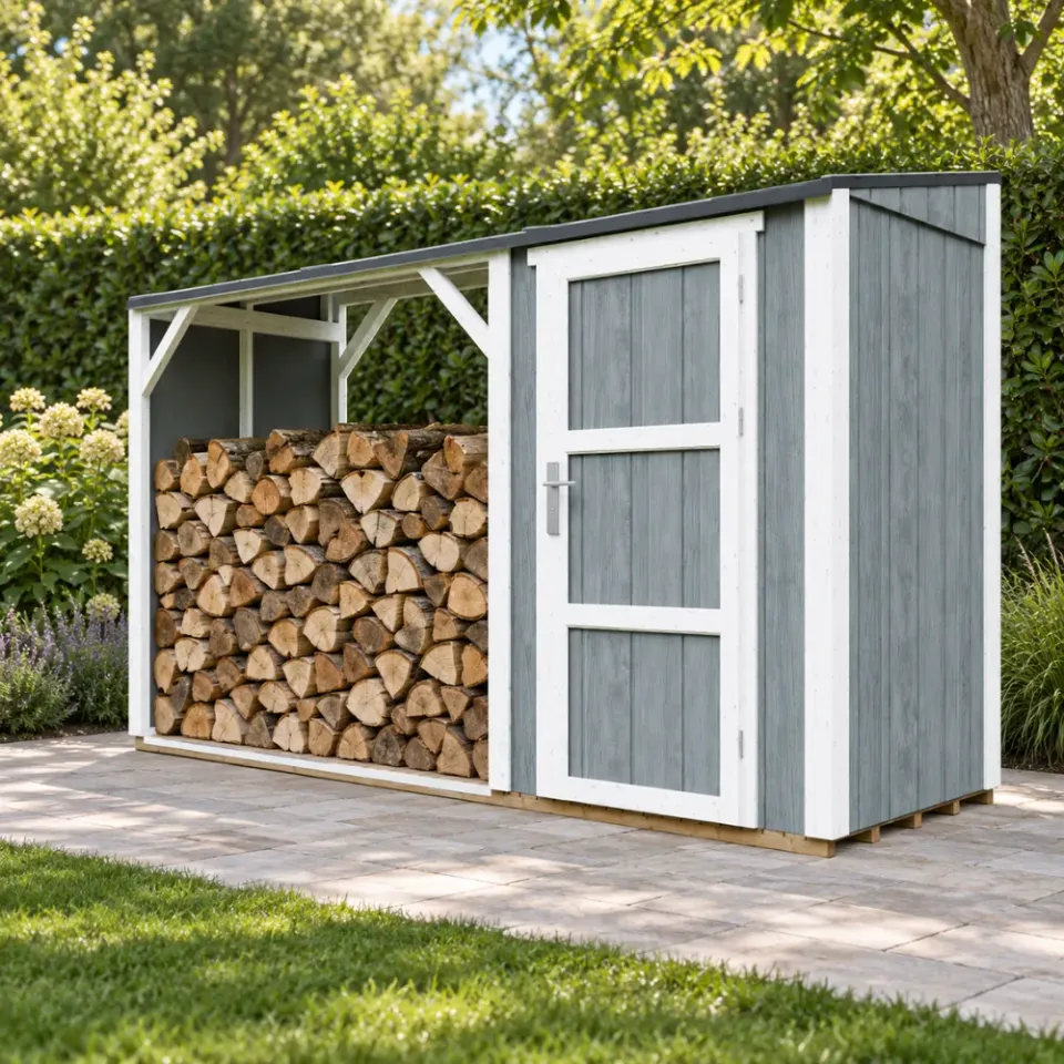 Timbela M985 SmartSide legnaia 345x120 cm 4 mc con rimessa