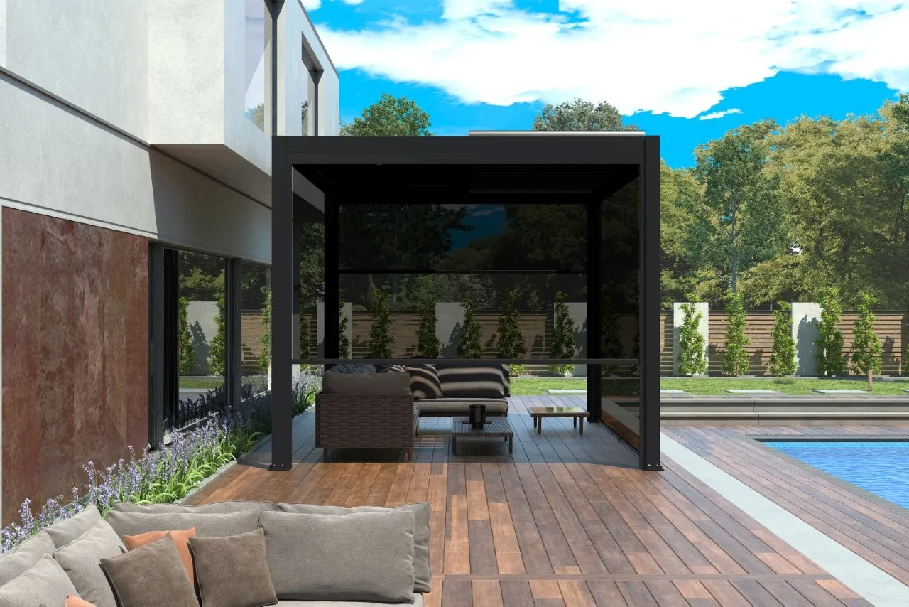 Giardini di Maggio tenda laterale avvolgibile 4m antracite manuale