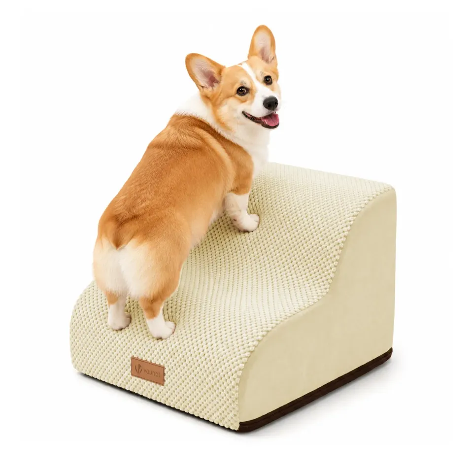 VOUNOT scaletta cani 40x40x30cm beige lavabile