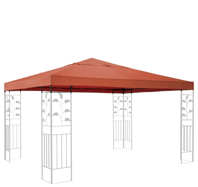Quick Star telo tetto ricambio gazebo 3x3 m terracotta PVC