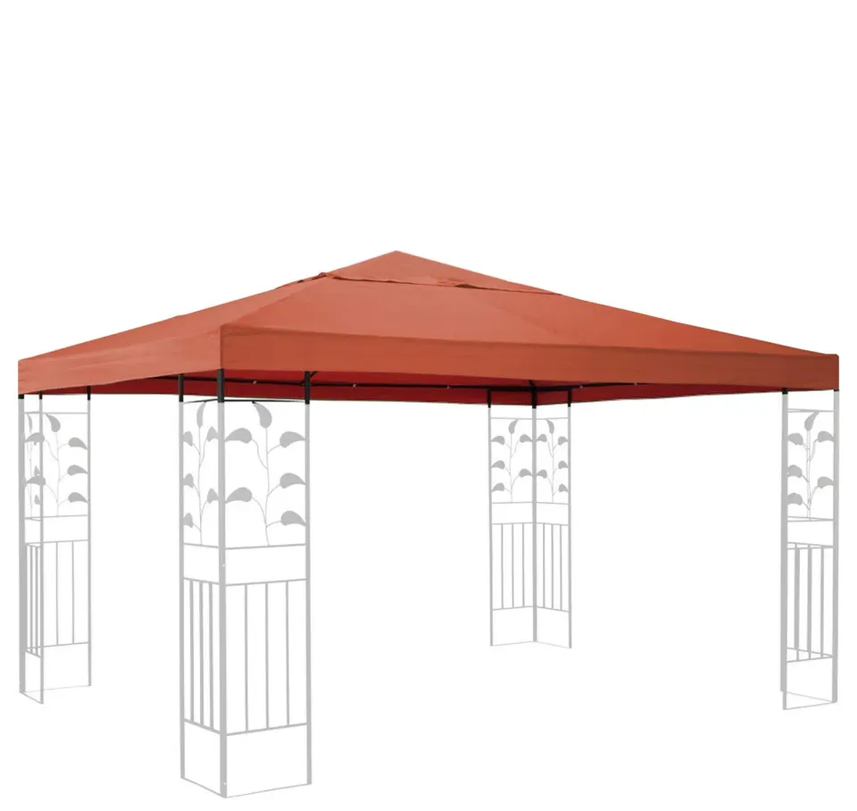Quick Star telo tetto ricambio gazebo 3x3 m terracotta PVC