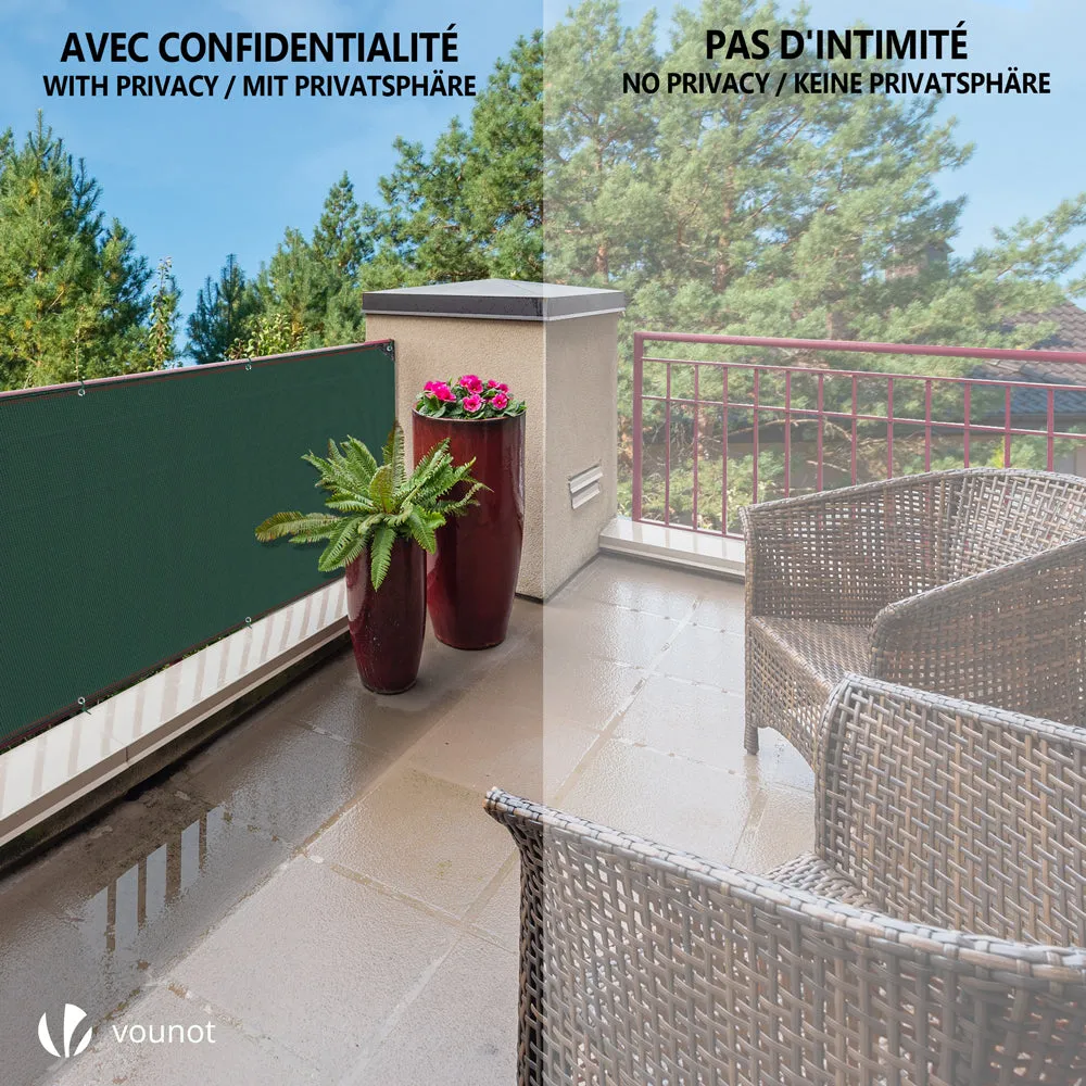 VOUNOT Frangivista 1x20m Verde HDPE 230g con Fascette