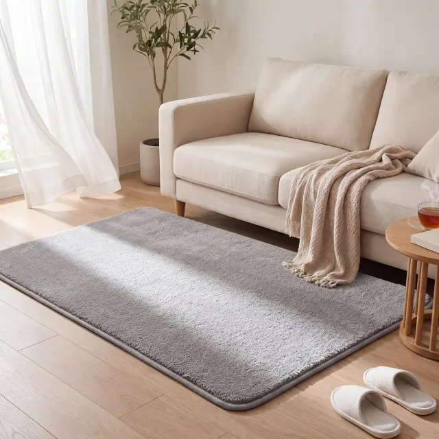 VOUNOT Tappeto Salotto 120x160cm Grigio Pelo Corto Antiscivolo
